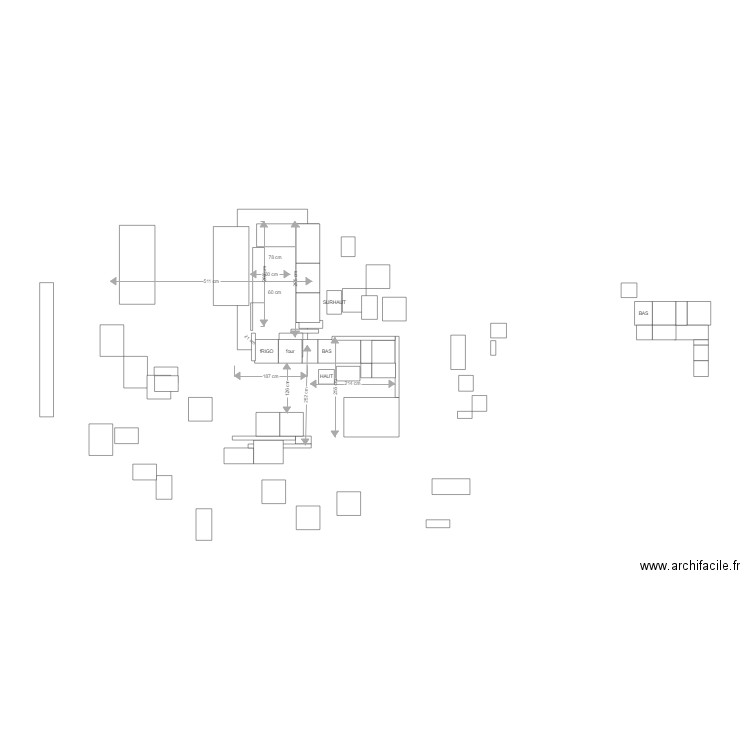 CUISINE DRESSING. Plan de 0 pièce et 0 m2