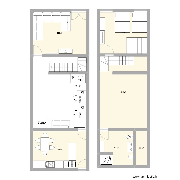 mama susana. Plan de 0 pièce et 0 m2
