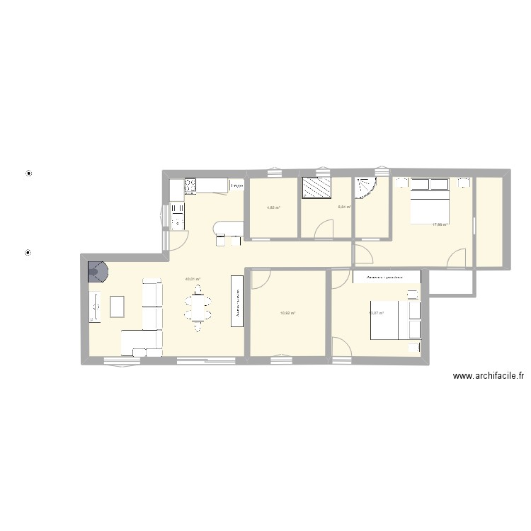 Casa100m2. Plan de 0 pièce et 0 m2