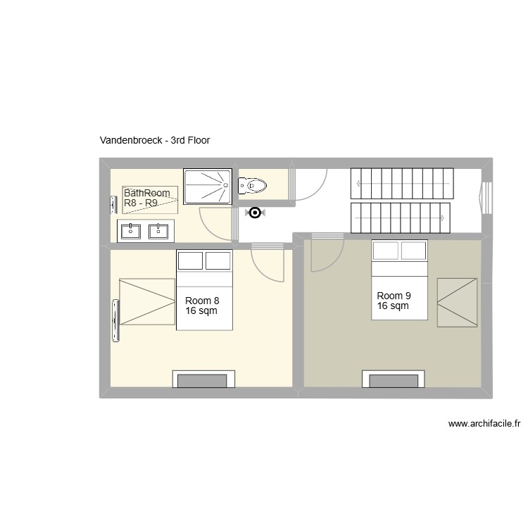 Vandenbroeck. Plan de 0 pièce et 0 m2