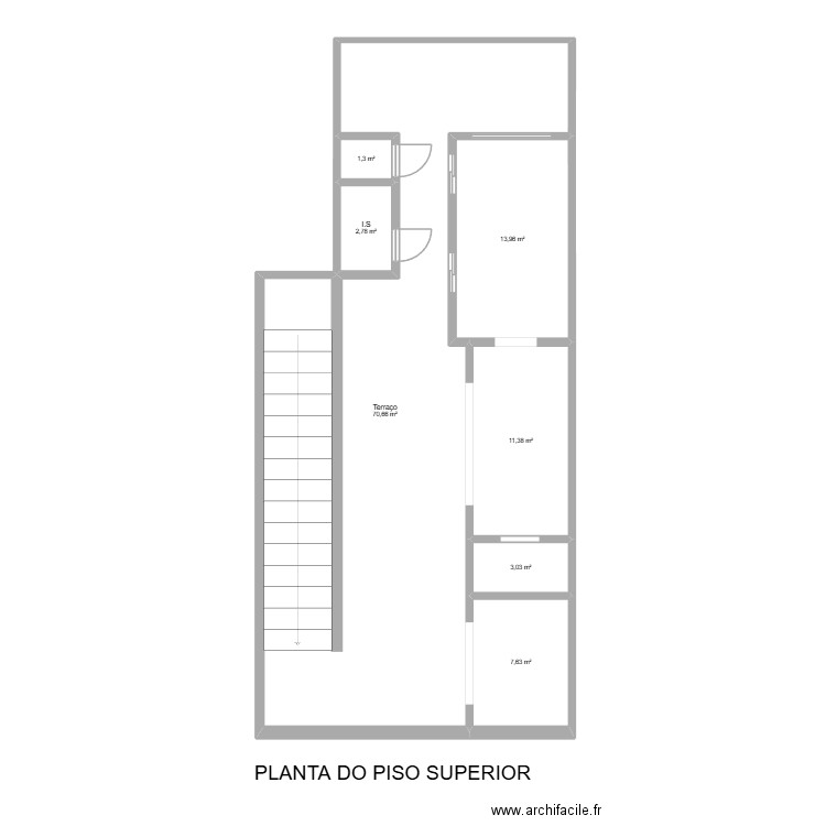 Rua do grilo 124 Novembro 2025. Plan de 7 pièces et 111 m2