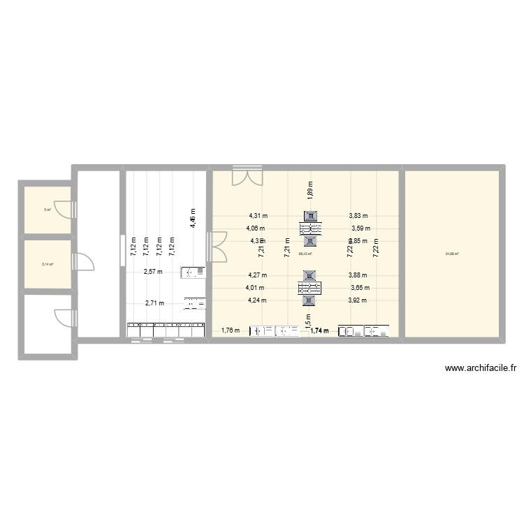 mi cocina. Plan de 0 pièce et 0 m2