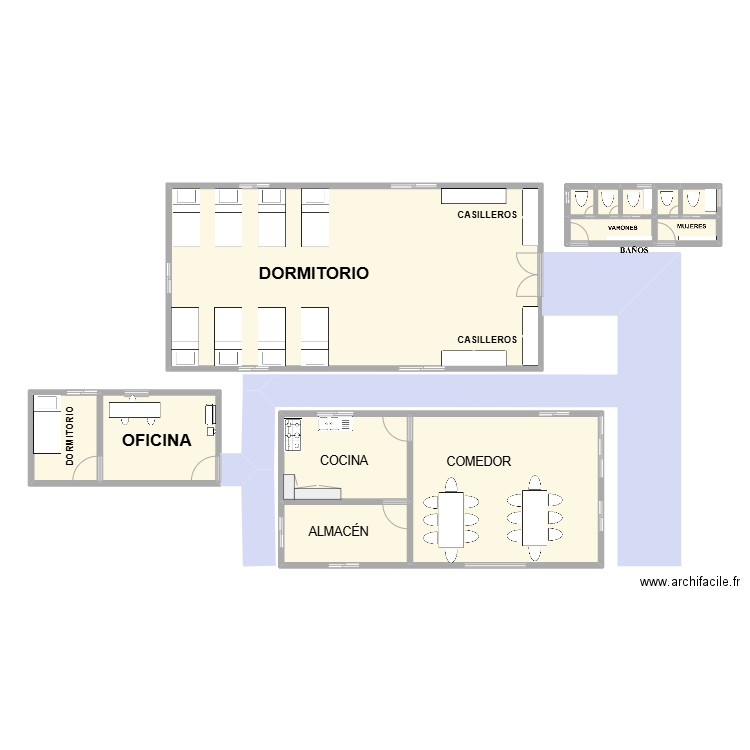 campamento recsiminerr. Plan de 0 pièce et 0 m2