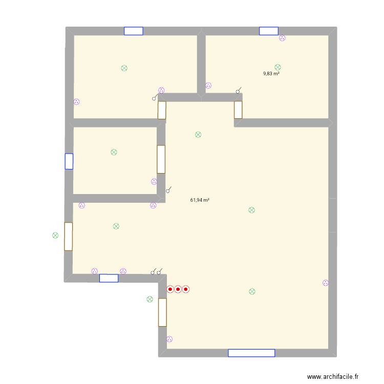 Física. Plan de 0 pièce et 0 m2