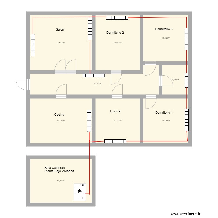 Marcon. Plan de 0 pièce et 0 m2