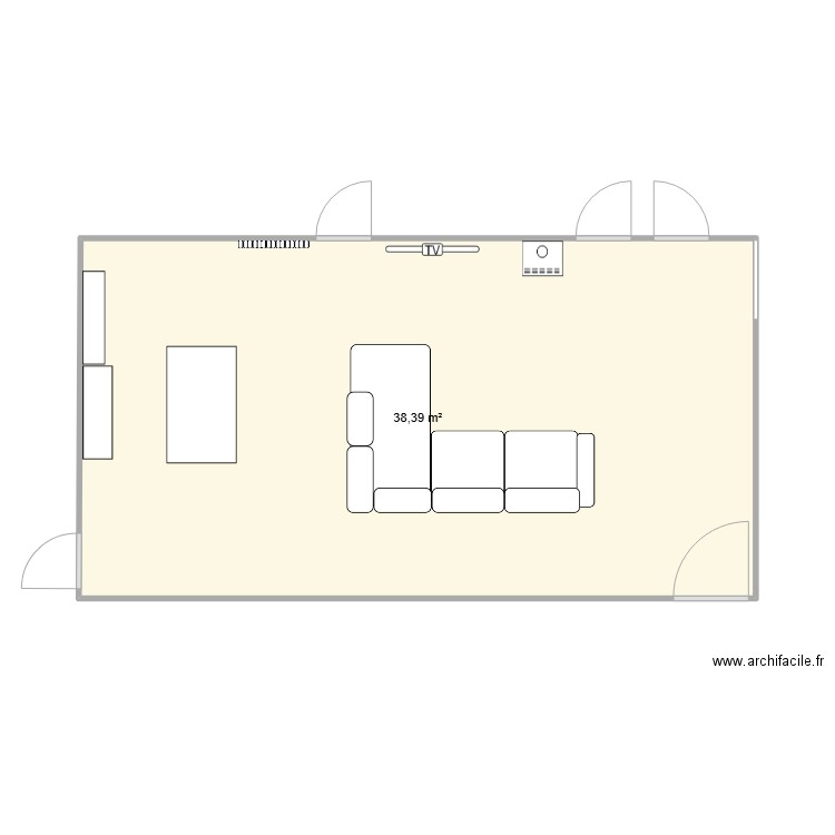 comedor. Plan de 0 pièce et 0 m2