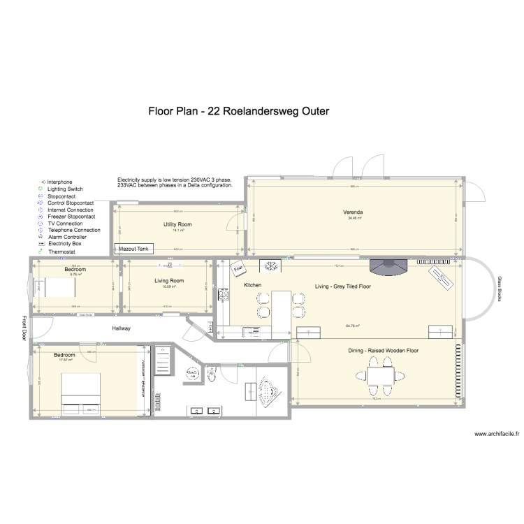 22 Roelandersweg Outer. Plan de 0 pièce et 0 m2