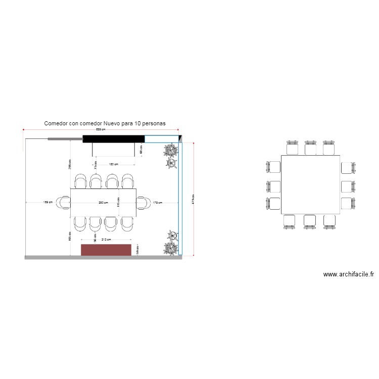 casa crestón comedor 2da opción. Plan de 0 pièce et 0 m2