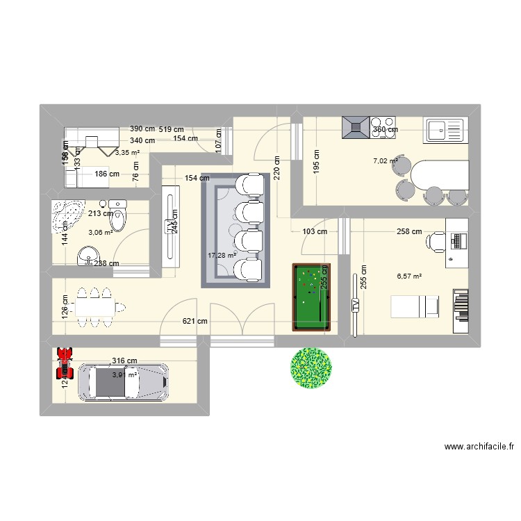 plano frances. Plan de 0 pièce et 0 m2