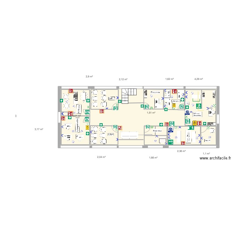 uni. Plan de 0 pièce et 0 m2