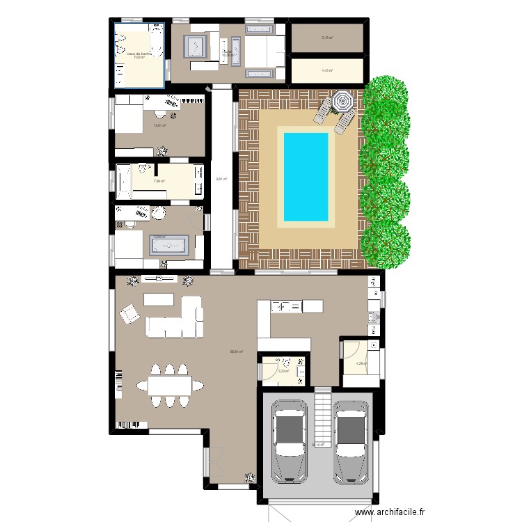 Plano de casa. Plan de 0 pièce et 0 m2