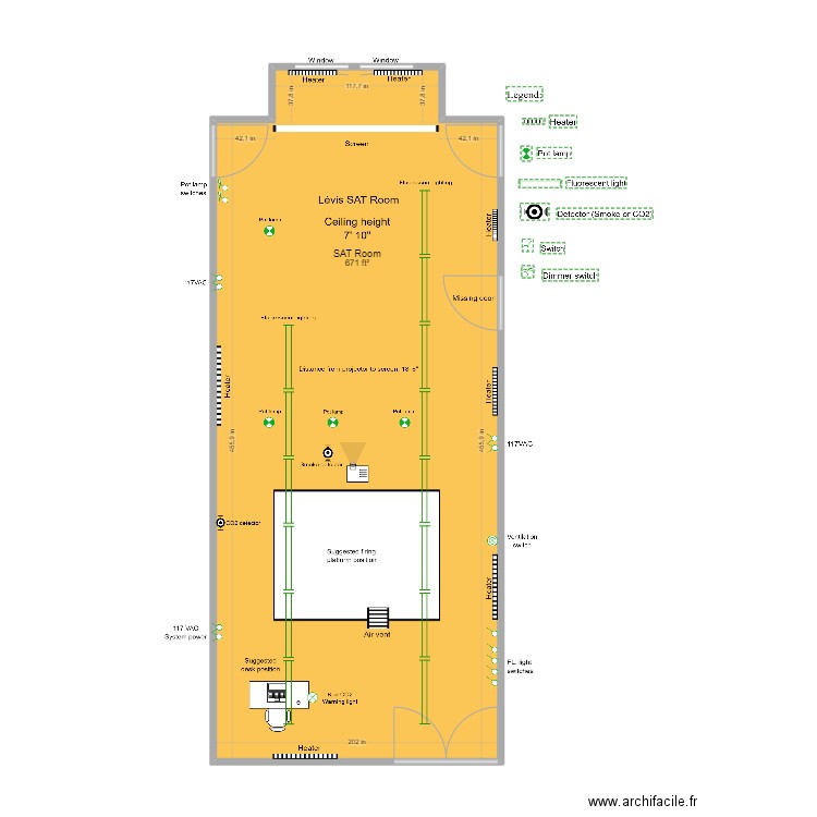 Lévis SAT Room Rev 2. Plan de 0 pièce et 0 m2