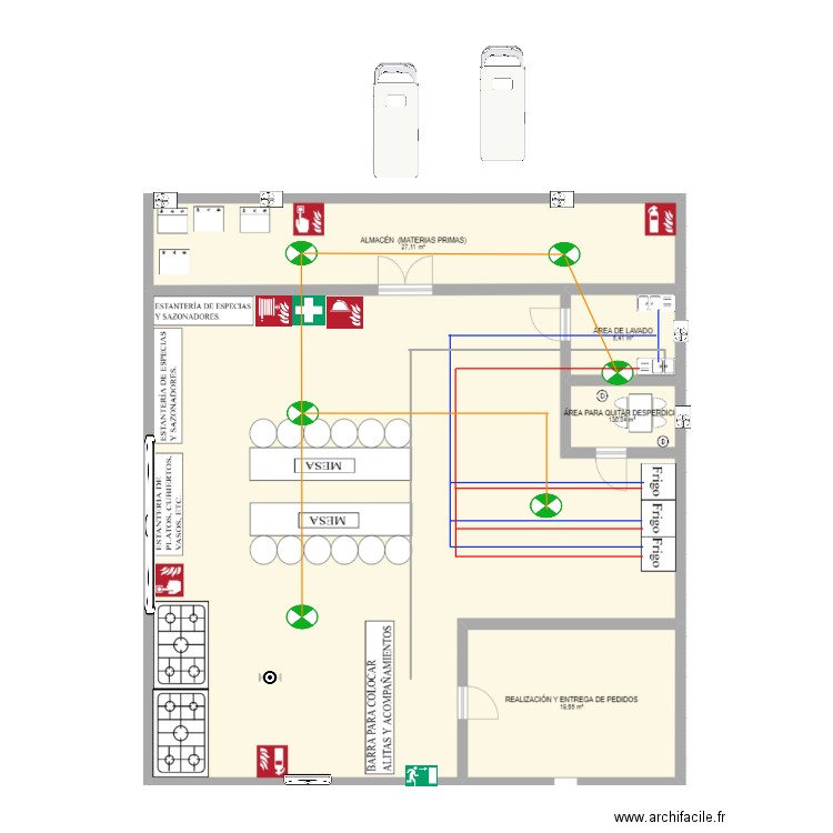 produccion . Plan de 0 pièce et 0 m2
