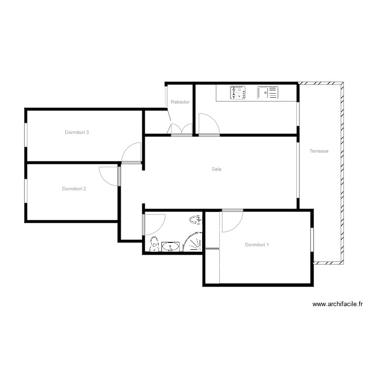 PauCasals. Plan de 0 pièce et 0 m2 PauCasals. Plan de 0 pièce et 0 m2