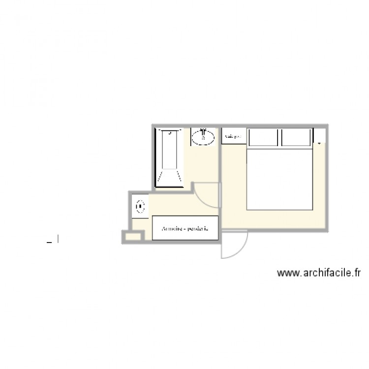 BAIGNOIRE MODIFIE. Plan de 0 pièce et 0 m2