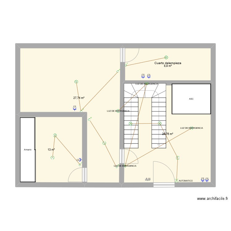 zonas comunes. Plan de 0 pièce et 0 m2