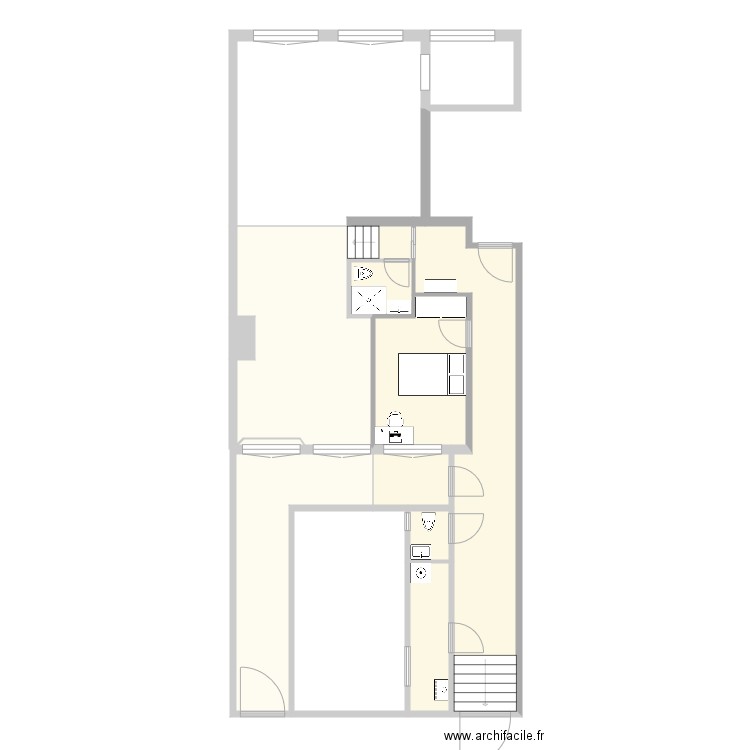 nh93 6 met gang. Plan de 0 pièce et 0 m2