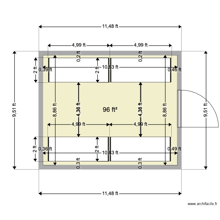 Merck 9.5 x 11.5. Plan de 0 pièce et 0 m2