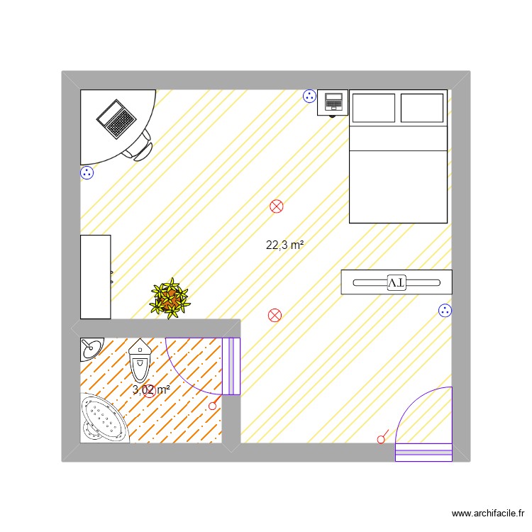 Cuarto Pequeño. Plan de 0 pièce et 0 m2 Cuarto Pequeño. Plan de 0 pièce et 0 m2