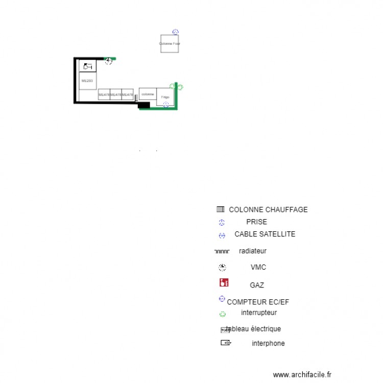 BOURET PROJET cuisine 1. Plan de 0 pièce et 0 m2