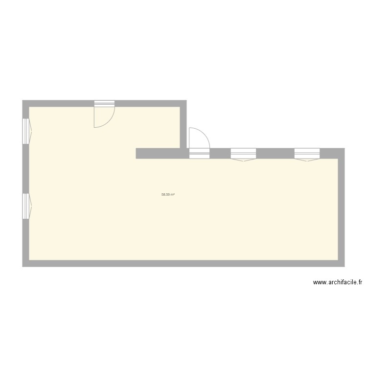 Planta diáfana. Plan de 0 pièce et 0 m2