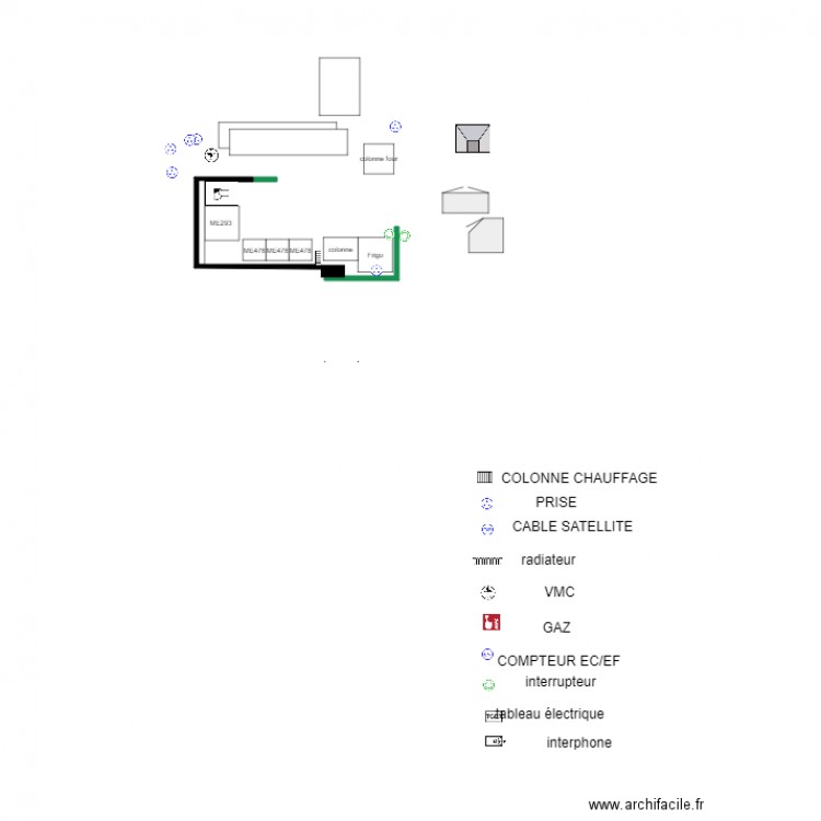 BOURET PROJET cuisine 2. Plan de 0 pièce et 0 m2