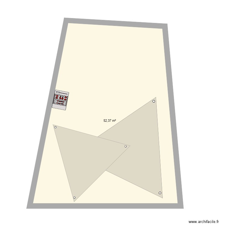 patio. Plan de 0 pièce et 0 m2