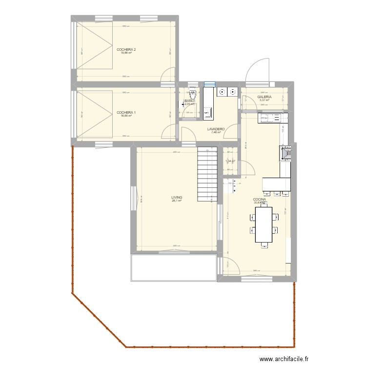Planta Baja. Plan de 0 pièce et 0 m2