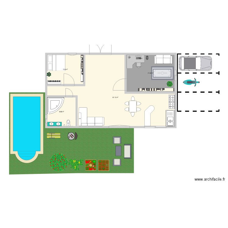 my house. Plan de 0 pièce et 0 m2