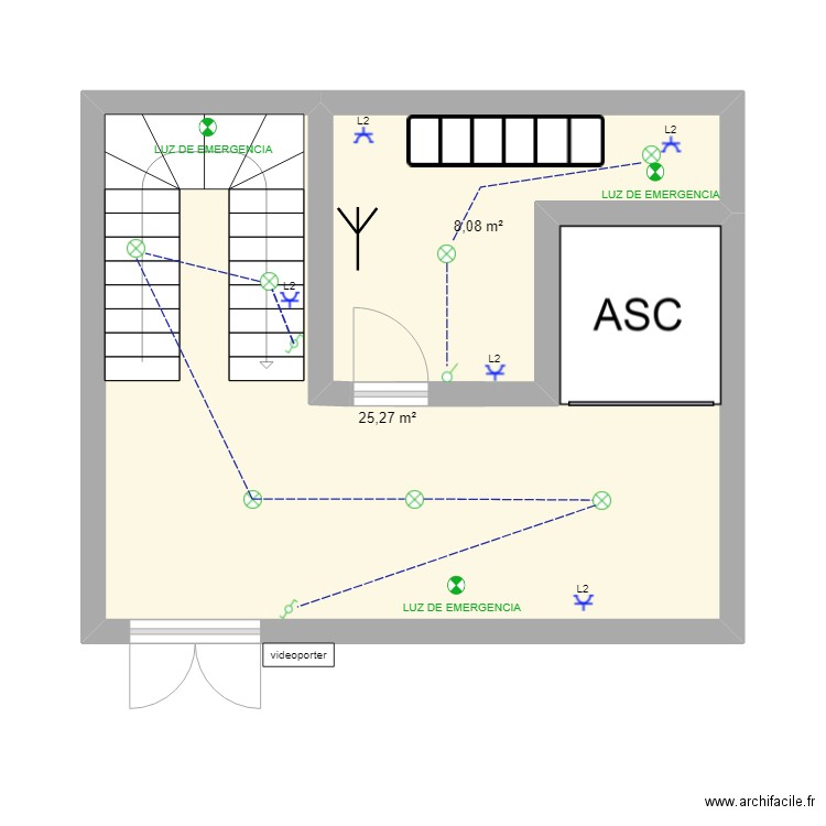 ELECETRICIDAD L2. Plan de 0 pièce et 0 m2