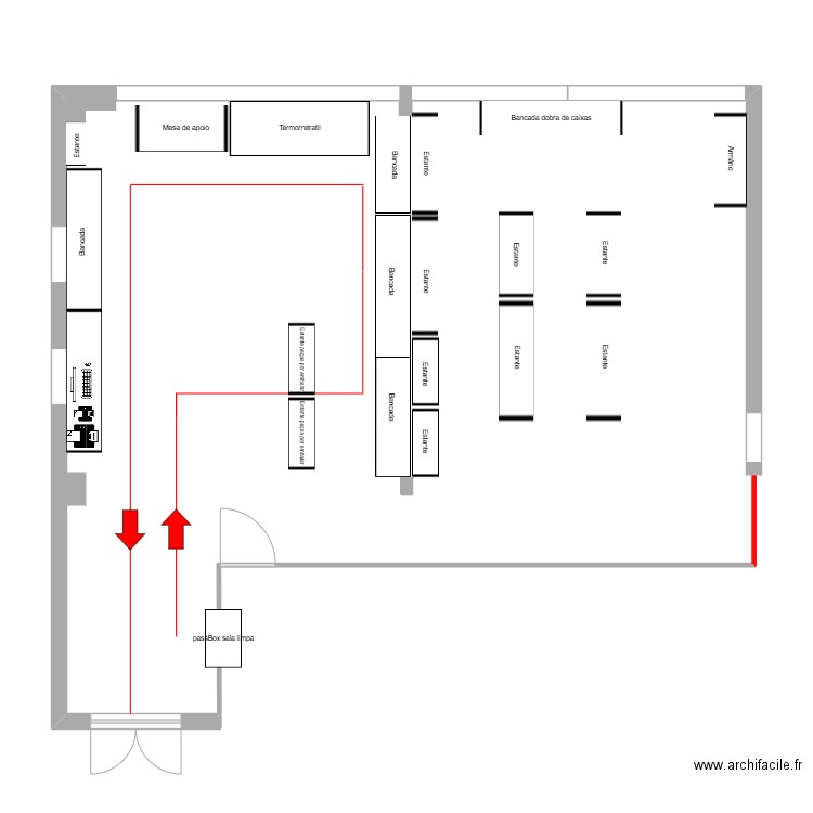 Embalagem final Extenção bancada 3. Plan de 0 pièce et 0 m2