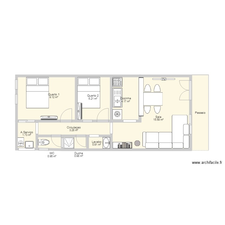 Maison de plage 2. Plan de 0 pièce et 0 m2