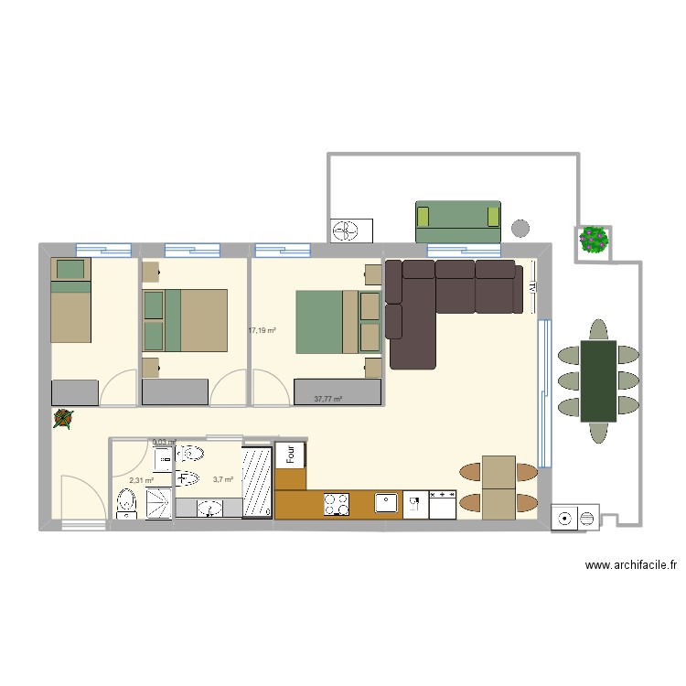 1.31. Plan de 0 pièce et 0 m2