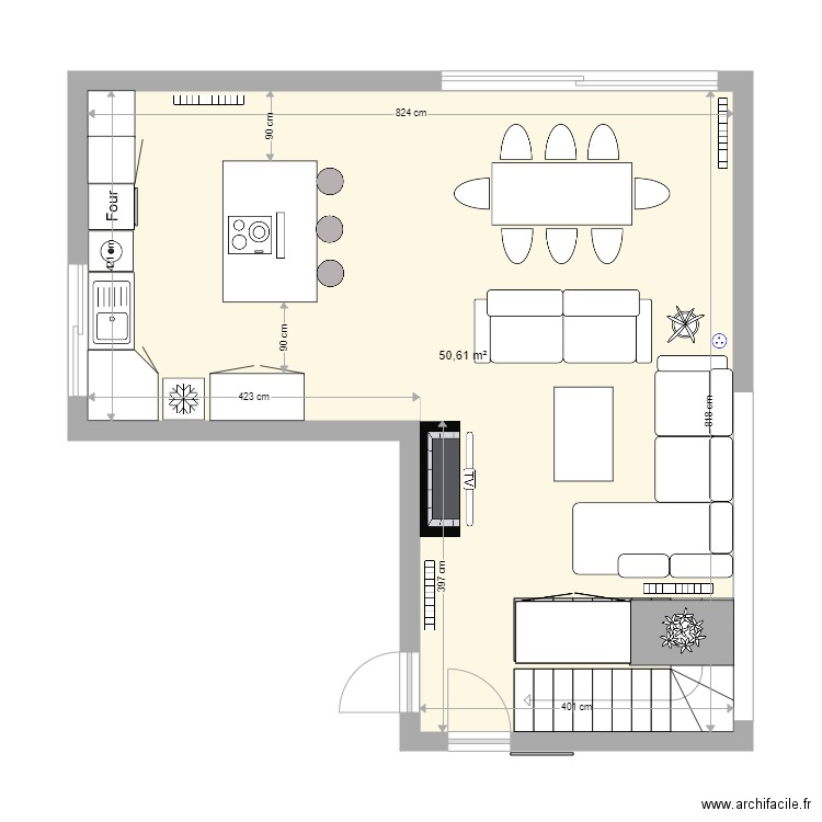 Collbato Salon ILLA 01. Plan de 0 pièce et 0 m2