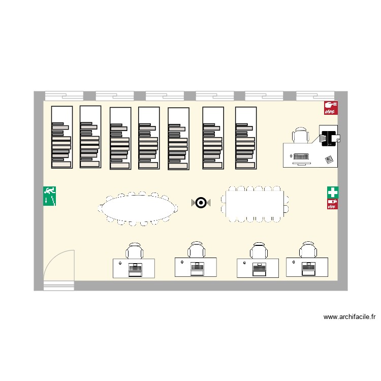 biblioteca. Plan de 0 pièce et 0 m2