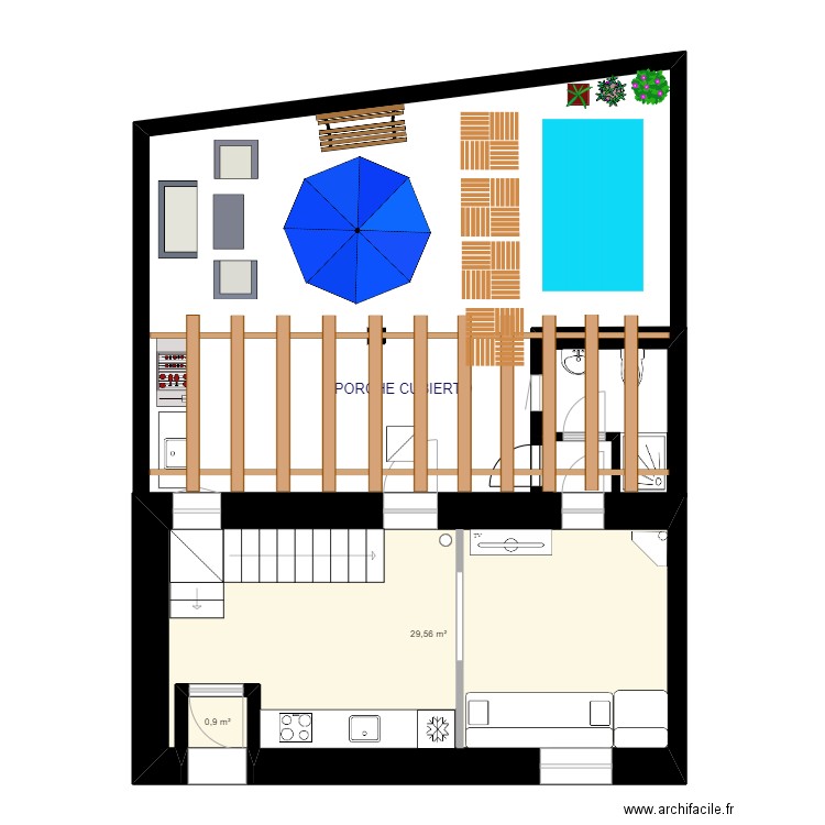 PLANTA BAJA APTO. A   (IZQUIERDA)   JARDIN 01. Plan de 0 pièce et 0 m2