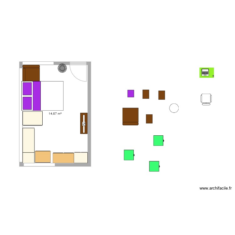 Mio ROOM 1. Plan de 0 pièce et 0 m2