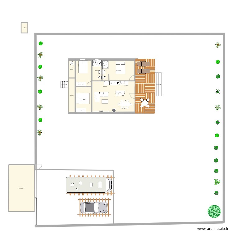 CASA PREFABRICADA PARCELA . Plan de 0 pièce et 0 m2