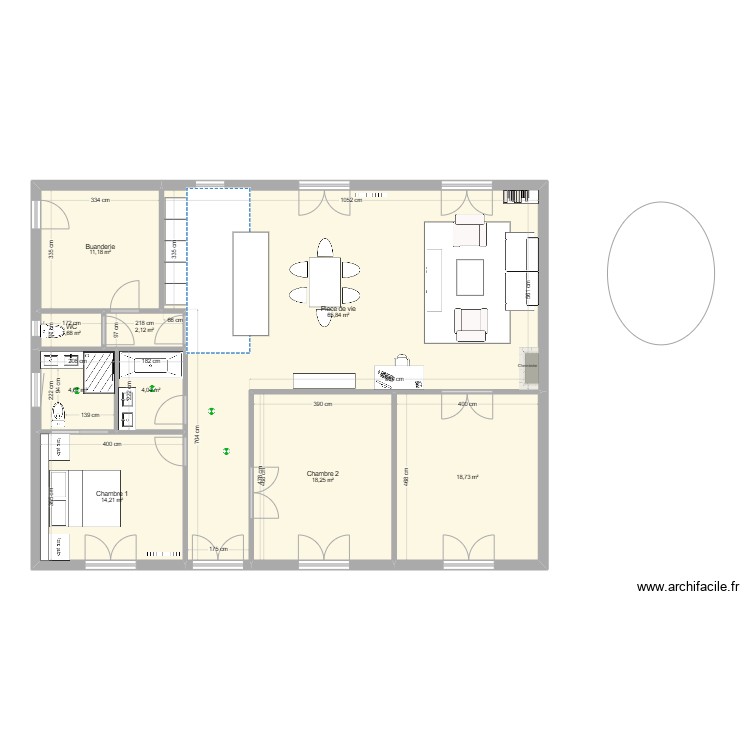 Maison modifie meuble. Plano de 0 habitación y 0 m2