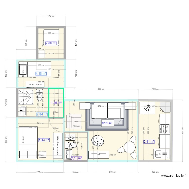 ITA2. Plan de 0 pièce et 0 m2