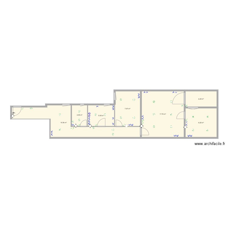 traveserra 326 bajos definitivo. Plan de 0 pièce et 0 m2