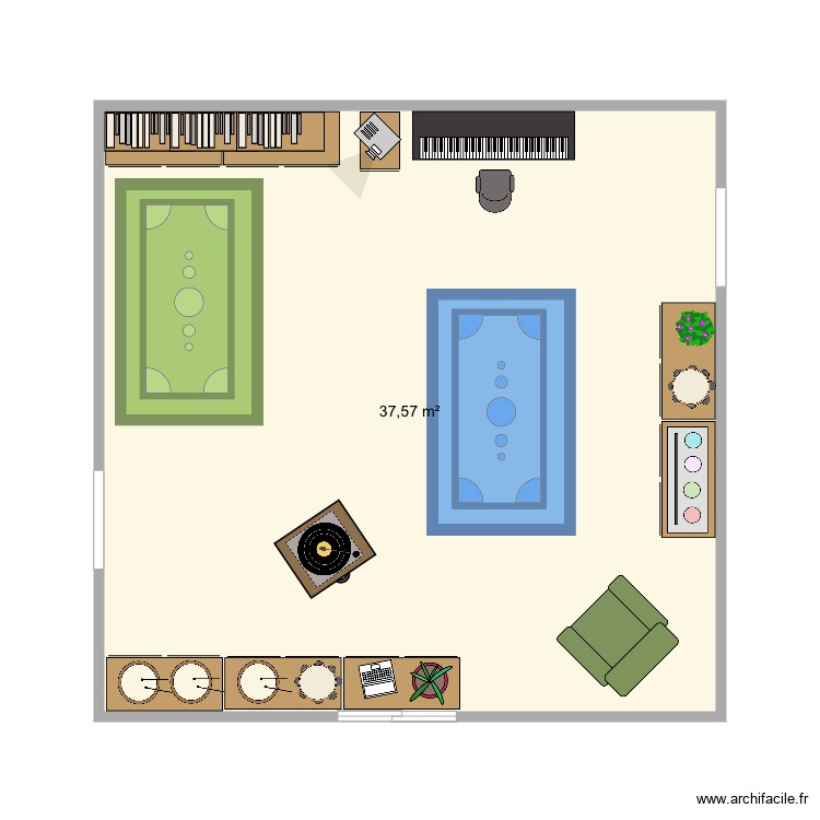 Musica. Plan de 0 pièce et 0 m2