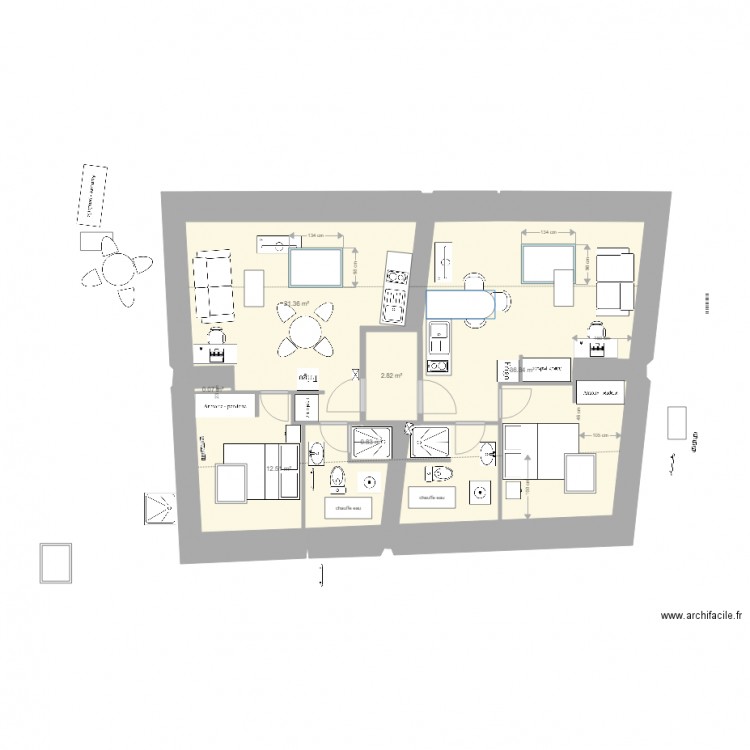 st nicolas Etage 2 V7 essai SUD 5. Plan de 0 pièce et 0 m2