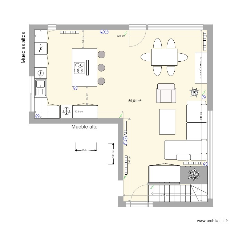 Collbato Salon ILLA 02. Plan de 0 pièce et 0 m2