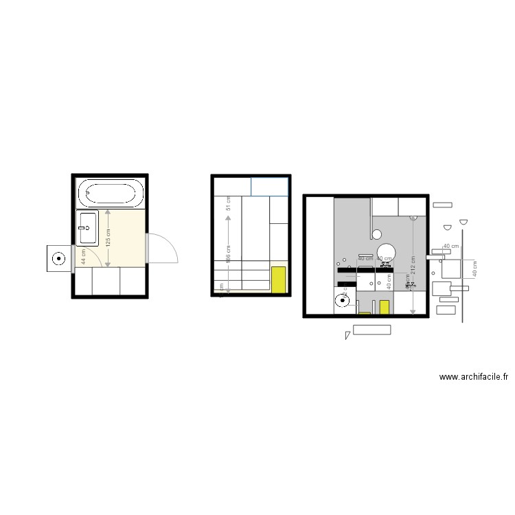 sdb normale. Plan de 0 pièce et 0 m2