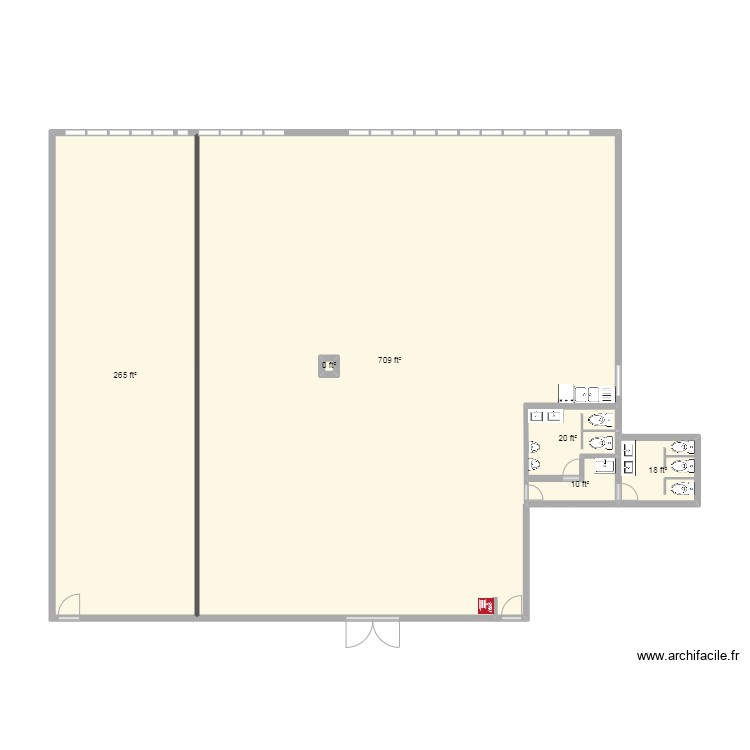 1206 office New. Plan de 0 pièce et 0 m2