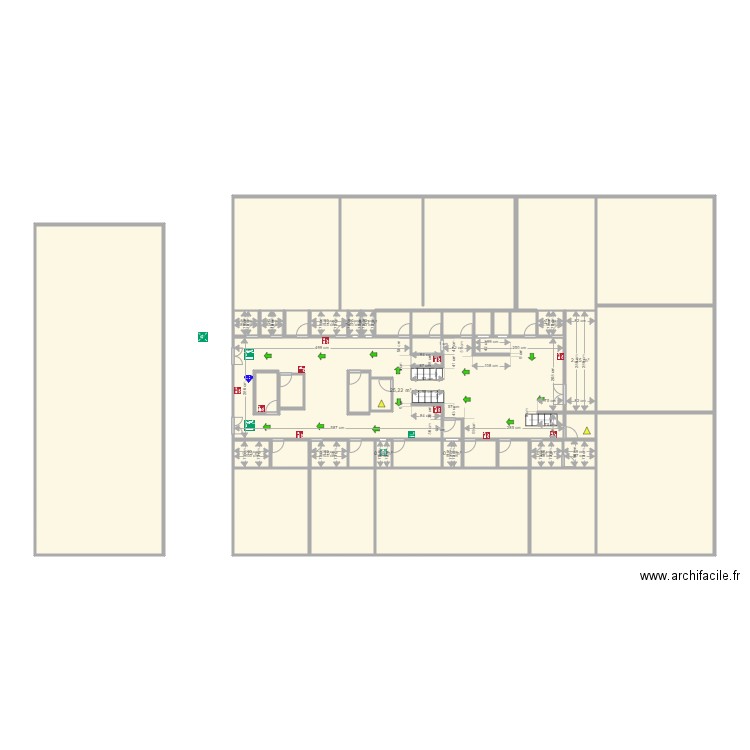 plan de evacuación juan parra. Plan de 0 pièce et 0 m2