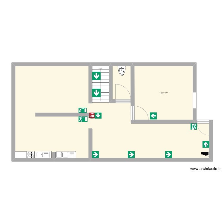 RUTA PISO 1. Plan de 0 pièce et 0 m2