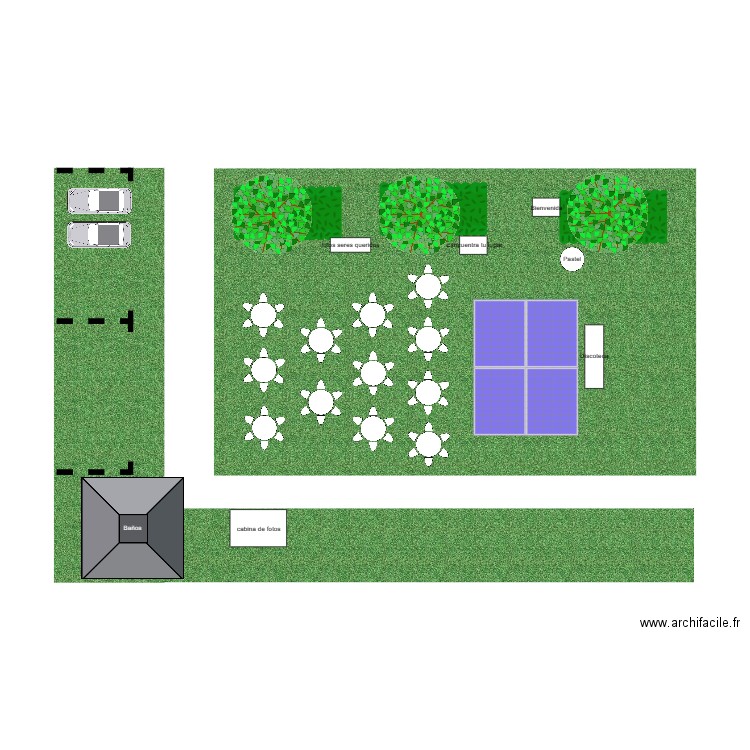 Jardin. Plan de 0 pièce et 0 m2