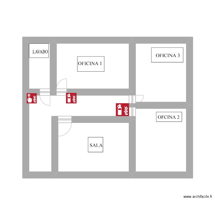 PLANTA 1. Plan de 0 pièce et 0 m2